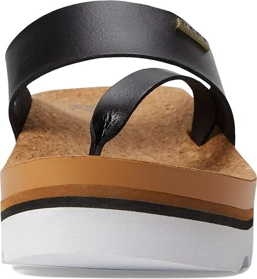 Reef Cushion Sol Hi Women's Sandals Black/Tan : 7 B - Medium, Synthetic - Image 2