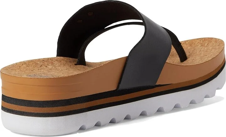 Reef Cushion Sol Hi Women's Sandals Black/Tan : 7 B - Medium, Synthetic - Image 4