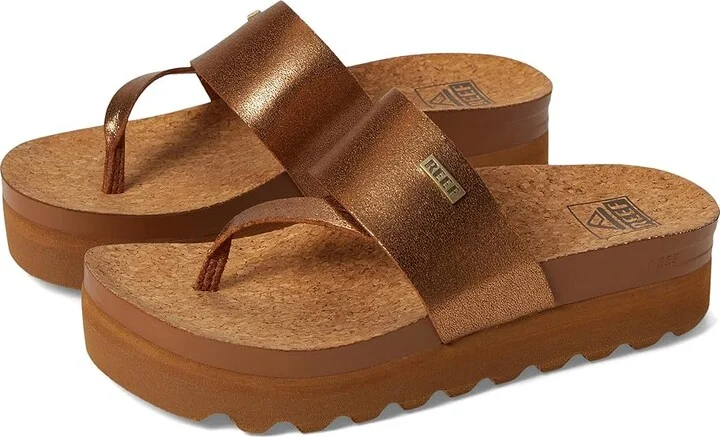 Reef Cushion Sol Hi Women's Sandals Copper : 7 B - Medium, Synthetic