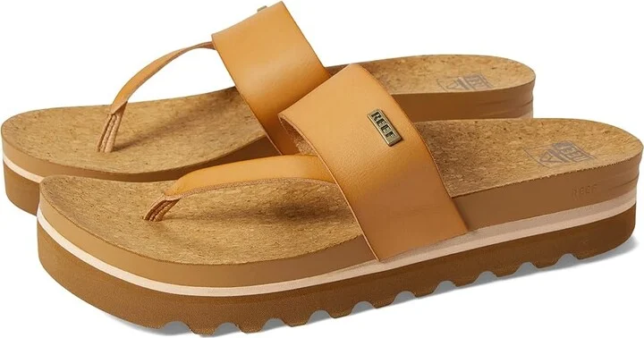 Reef Cushion Sol Hi Women's Sandals Natural : 7 B - Medium, Synthetic
