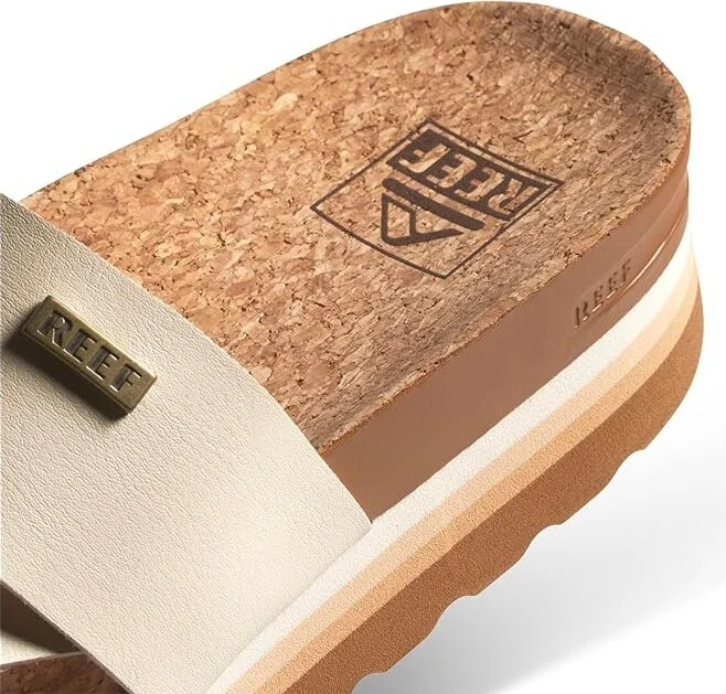 Reef Cushion Sol Hi Women's Sandals Vintage/Tan : 10 B - Medium, Synthetic - Image 4