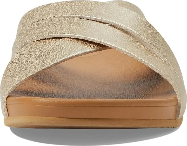 Reef Cushion Spring Bloom Women's Shoes Champagne : 5 B - Medium, Synthetic - Image 2