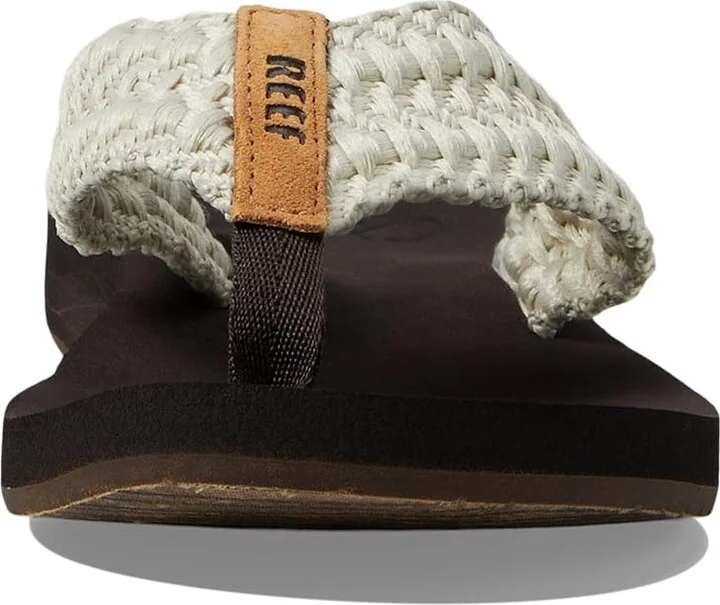 Reef Cushion Threads Women's Sandals Vintage White : 5 B - Medium, Textile - Image 3
