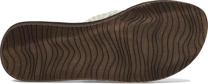 Reef Cushion Threads Women's Sandals Vintage White : 5 B - Medium, Textile - Image 4