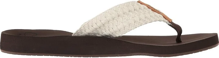 Reef Cushion Threads Women's Sandals Vintage White : 5 B - Medium, Textile - Image 8
