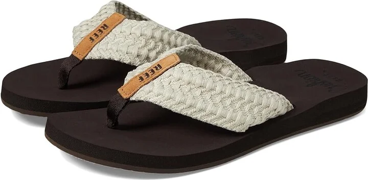 Reef Cushion Threads Women's Sandals Vintage White : 5 B - Medium, Textile