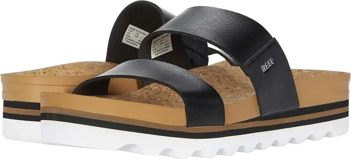 Reef Cushion Vista Hi Women's Shoes Black : 7.5 B - Medium, Synthetic