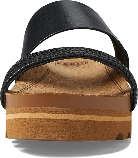 Reef Cushion Vista Hi Women's Shoes Black Braid : 7 B - Medium, Synthetic - Image 2