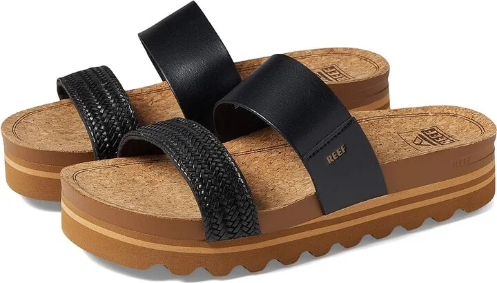Reef Cushion Vista Hi Women's Shoes Black Braid : 7 B - Medium, Synthetic