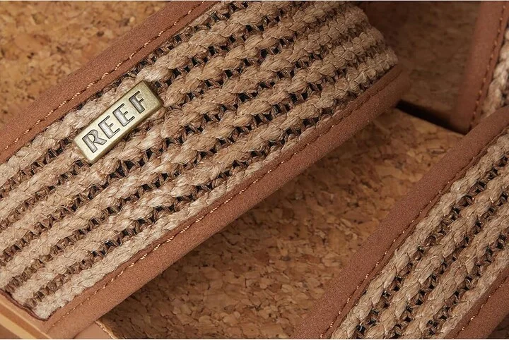 Reef Cushion Vista Hi Women's Shoes Chocolate Raffia : 7 B - Medium, Synthetic - Image 7