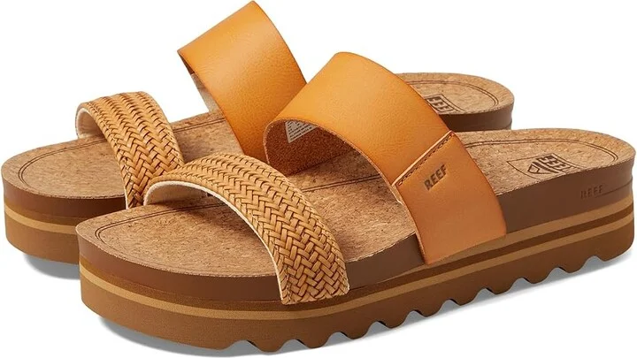 Reef Cushion Vista Hi Women's Shoes Natural Braid : 7 B - Medium, Synthetic