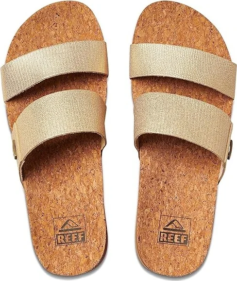 Reef Cushion Vista Higher Women's Shoes Champagne : 7 B - Medium, Faux Leather/Synthetic - Image 2