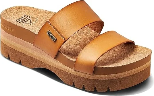 Reef Cushion Vista Higher Women's Shoes Natural : 7 B - Medium, Faux Leather/Synthetic