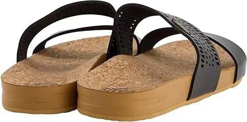 Reef Cushion Vista Perf Women's Shoes Black/Tan : 7 B - Medium, Textile - Image 3
