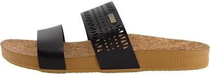 Reef Cushion Vista Perf Women's Shoes Black/Tan : 7 B - Medium, Textile - Image 4