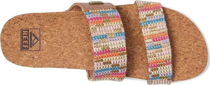 Reef Cushion Vista Women's Sandals Beachy Woven : 9 B - Medium, Faux Leather - Image 2