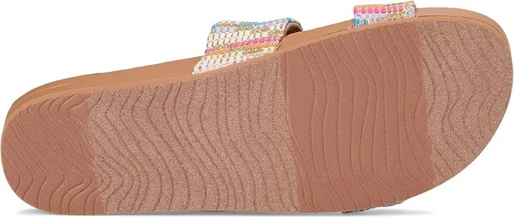 Reef Cushion Vista Women's Sandals Beachy Woven : 9 B - Medium, Faux Leather - Image 3
