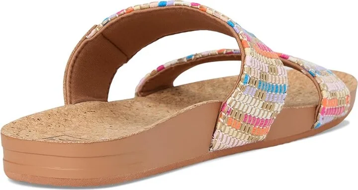 Reef Cushion Vista Women's Sandals Beachy Woven : 9 B - Medium, Faux Leather - Image 4