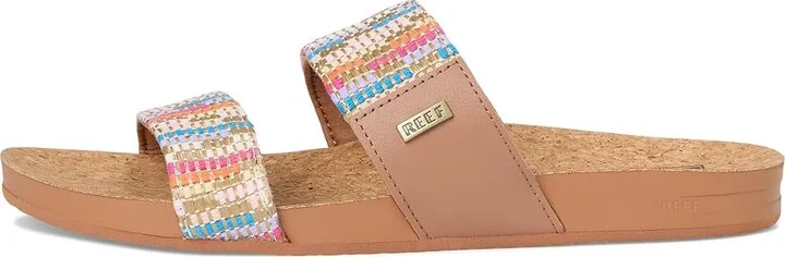 Reef Cushion Vista Women's Sandals Beachy Woven : 9 B - Medium, Faux Leather - Image 6