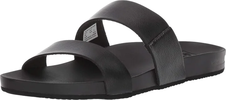 Reef Cushion Vista Women's Sandals Black : 5 B - Medium, Faux Leather - Image 2