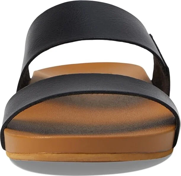 Reef Cushion Vista Women's Sandals Black/Natural : 7 B - Medium, Faux Leather - Image 3