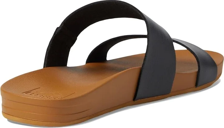 Reef Cushion Vista Women's Sandals Black/Natural : 7 B - Medium, Faux Leather - Image 5