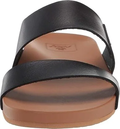 Reef Cushion Vista Women's Sandals Black/Natural : 7 B - Medium, Faux Leather - Image 6