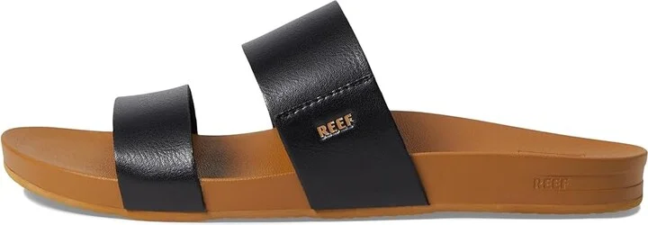 Reef Cushion Vista Women's Sandals Black/Natural : 7 B - Medium, Faux Leather - Image 7