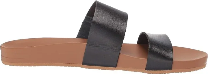 Reef Cushion Vista Women's Sandals Black/Natural : 7 B - Medium, Faux Leather - Image 8