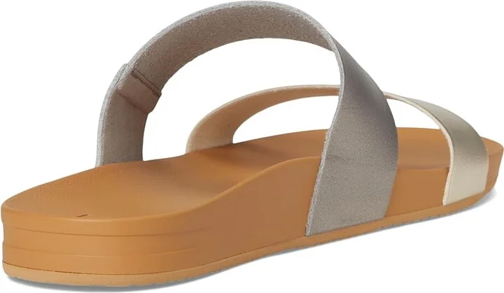 Reef Cushion Vista Women's Sandals Metallic : 8 B - Medium, Faux Leather - Image 4