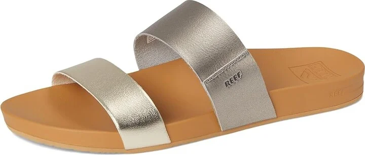 Reef Cushion Vista Women's Sandals Metallic : 8 B - Medium, Faux Leather - Image 5