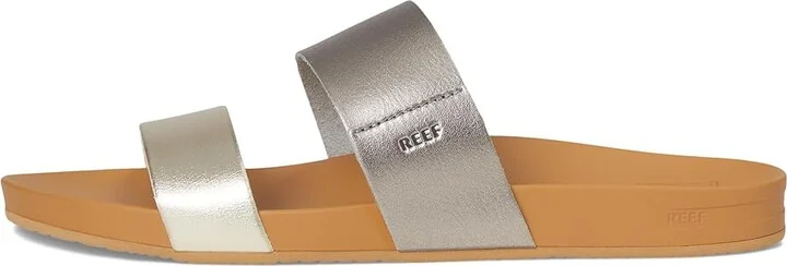 Reef Cushion Vista Women's Sandals Metallic : 8 B - Medium, Faux Leather - Image 6