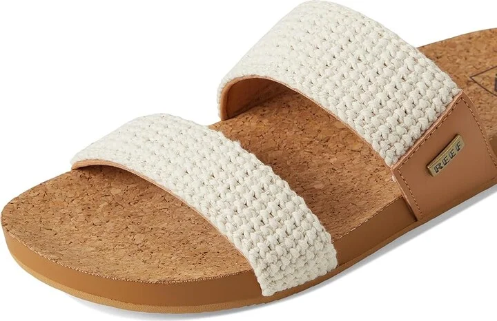 Reef Cushion Vista Women's Sandals Natural Crochet Textile : 6 B - Medium, Faux Leather - Image 7