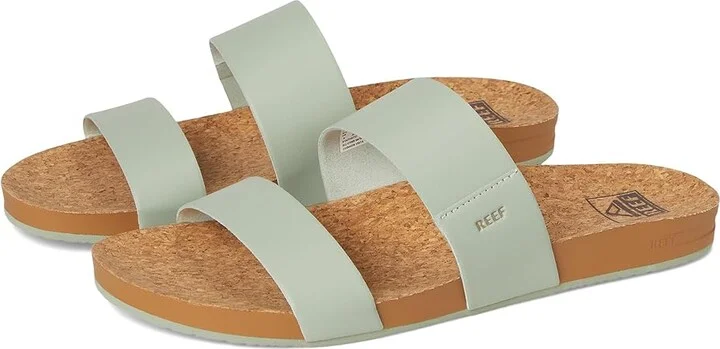 Reef Cushion Vista Women's Sandals Sage : 9 B - Medium, Faux Leather