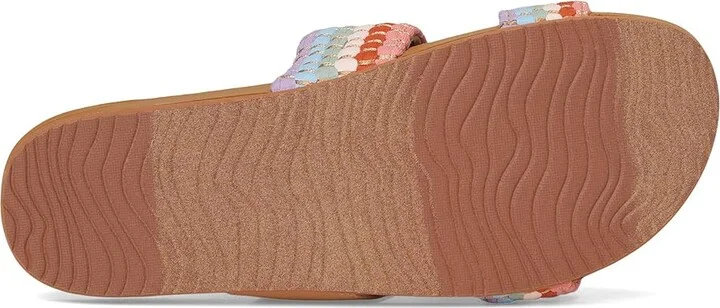 Reef Cushion Vista Women's Sandals Textile : 8 B - Medium, Faux Leather - Image 3