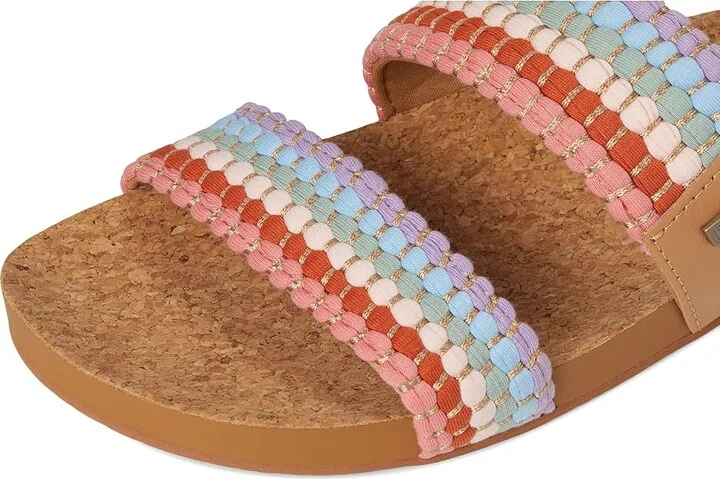 Reef Cushion Vista Women's Sandals Textile : 8 B - Medium, Faux Leather - Image 7
