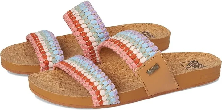 Reef Cushion Vista Women's Sandals Textile : 8 B - Medium, Faux Leather