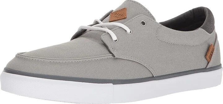 Reef Deckhand 3 Men's Lace up casual Shoes Grey/White : 7 D - Medium, Canvas - Image 2