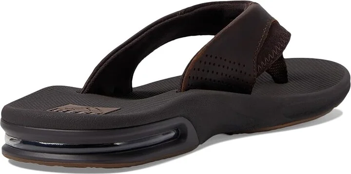 Reef Fanning Leather Men's Sandals Dark Brown : 4 D - Medium, Full Grain leather/Nubuck - Image 5