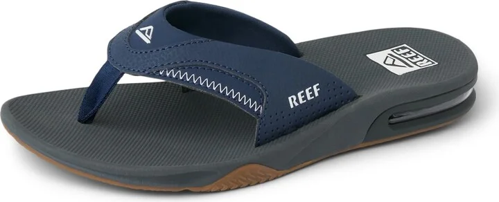 Reef Fanning Men's Comfort Beach Sandals Navy/shadow - 4 Medium