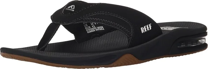 Reef Fanning Men's Sandals Black/Silver 2 : 4 D - Medium, Synthetic - Image 2