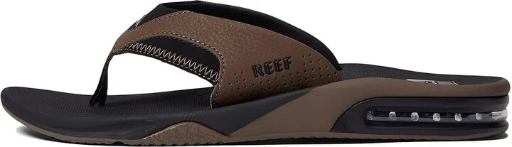 Reef Fanning Men's Sandals Black/Tan 1 : 9 D - Medium, Synthetic - Image 5