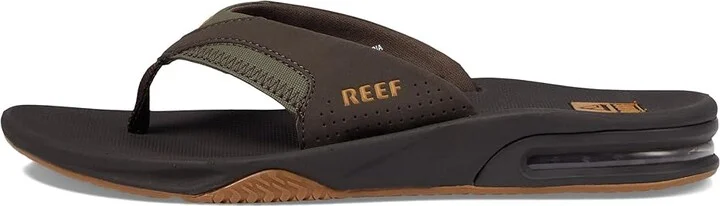 Reef Fanning Men's Sandals Brown/Gum 2 : 4 D - Medium, Synthetic - Image 7