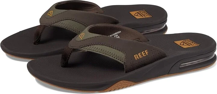 Reef Fanning Men's Sandals Brown/Gum 2 : 4 D - Medium, Synthetic