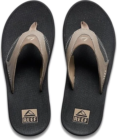 Reef Fanning Men's Sandals Fossil/Raven : 14 D - Medium, Synthetic - Image 2