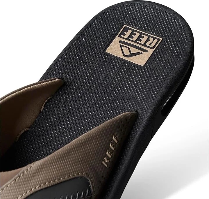 Reef Fanning Men's Sandals Fossil/Raven : 14 D - Medium, Synthetic - Image 4