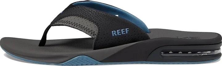 Reef Fanning Men's Sandals Grey/Light Blue : 8 D - Medium, Synthetic - Image 7