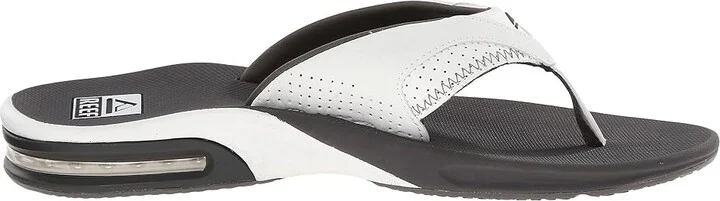 Reef Fanning Men's Sandals Grey/White : 7 D - Medium, Synthetic - Image 8