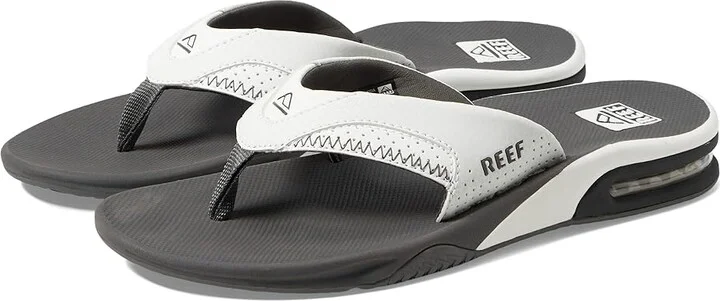 Reef Fanning Men's Sandals Grey/White : 7 D - Medium, Synthetic