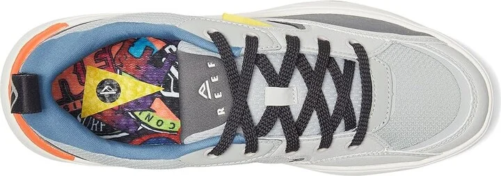 Reef Fanning Men's Shoes Grey/Blue/Orange : 9 D - Medium, Textile - Image 2